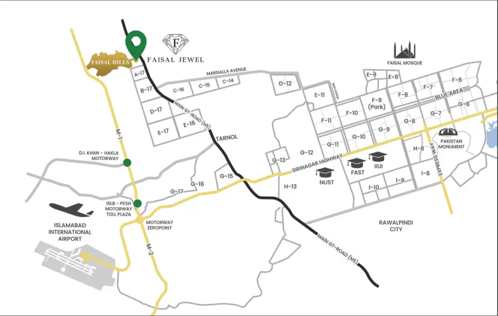 FAISAL HILLS LOCATION