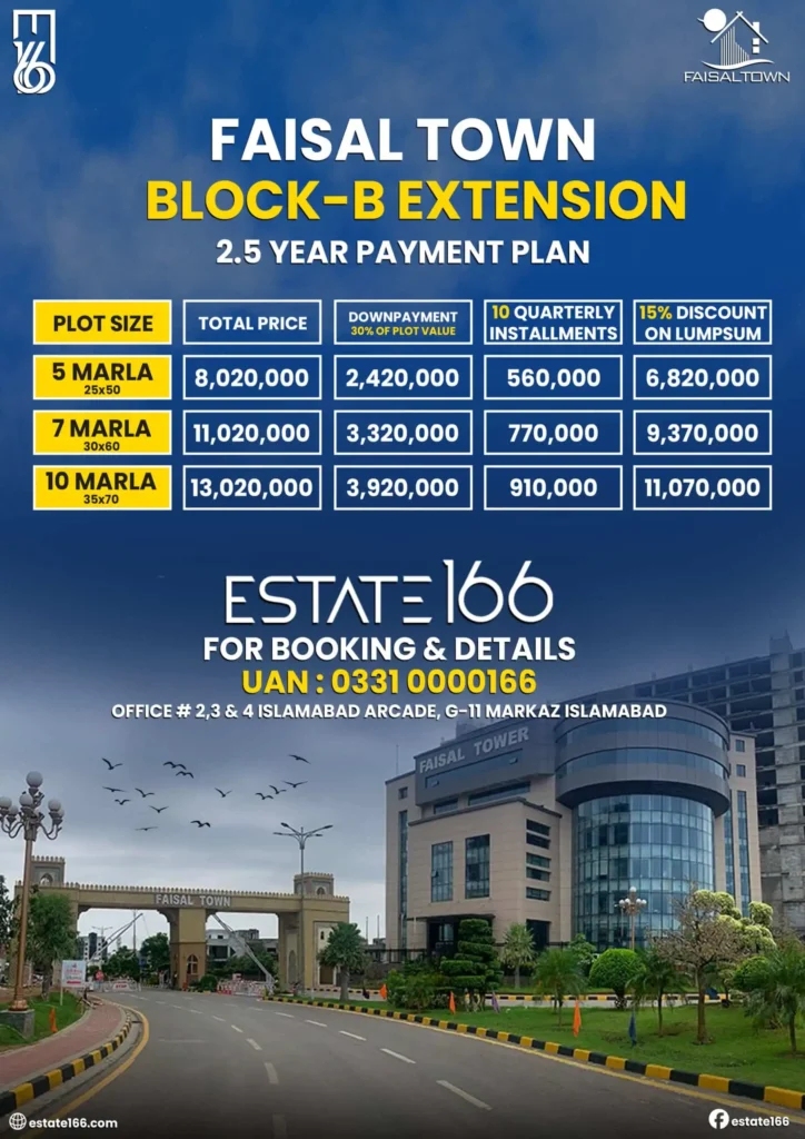 faisal town B block price plan