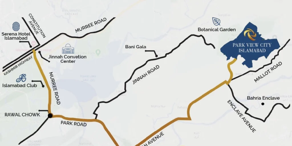 PARK VIEW CITY LOCATION MAP