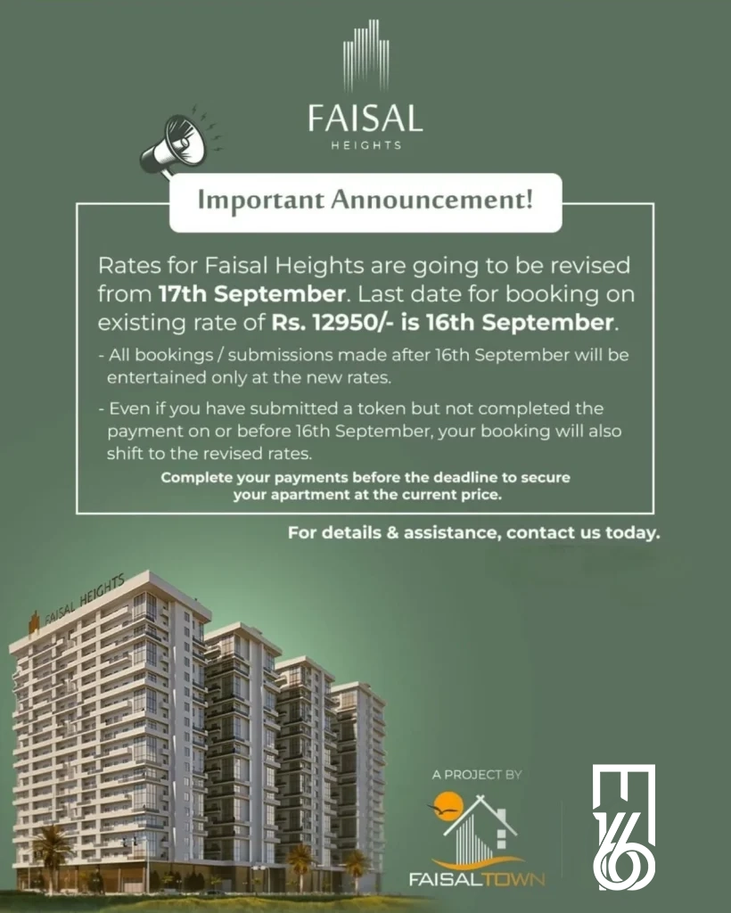 FAISAL HEIGHT BOOKING