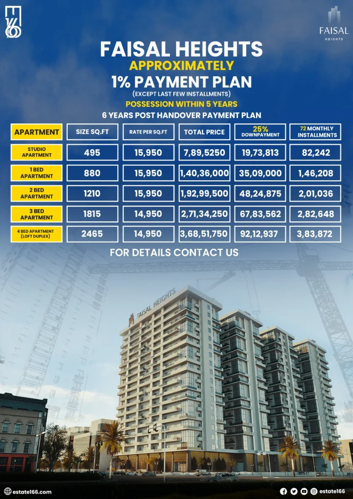 FAISAL HEIGHTS NEW PRICES